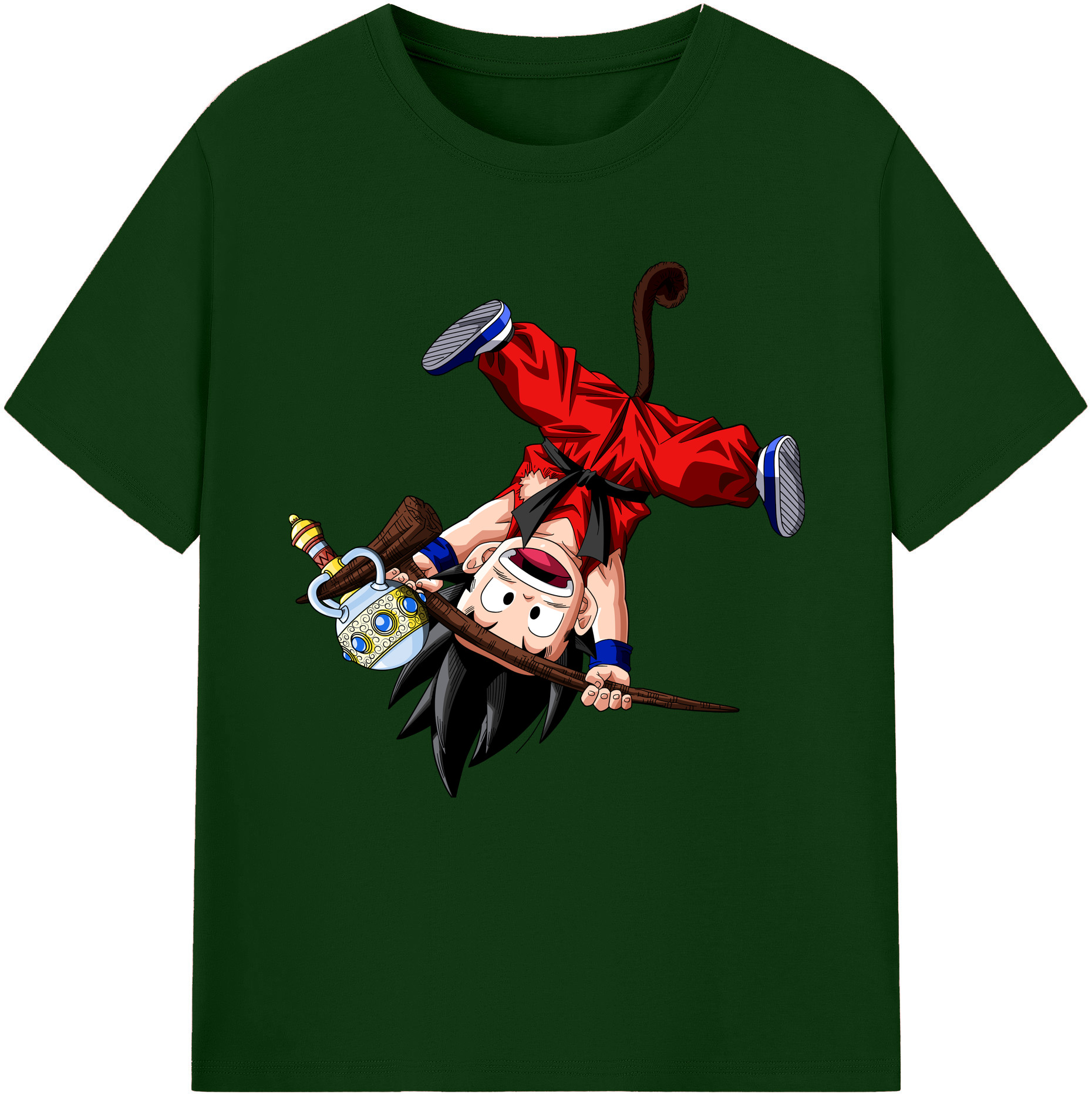 （画像用） ドラゴンボール 孫悟空（そん ごくう）Son Goku カカロット DRAGON BALL Kakarotto 綿100％半袖Tシャツ（フロントプリント）